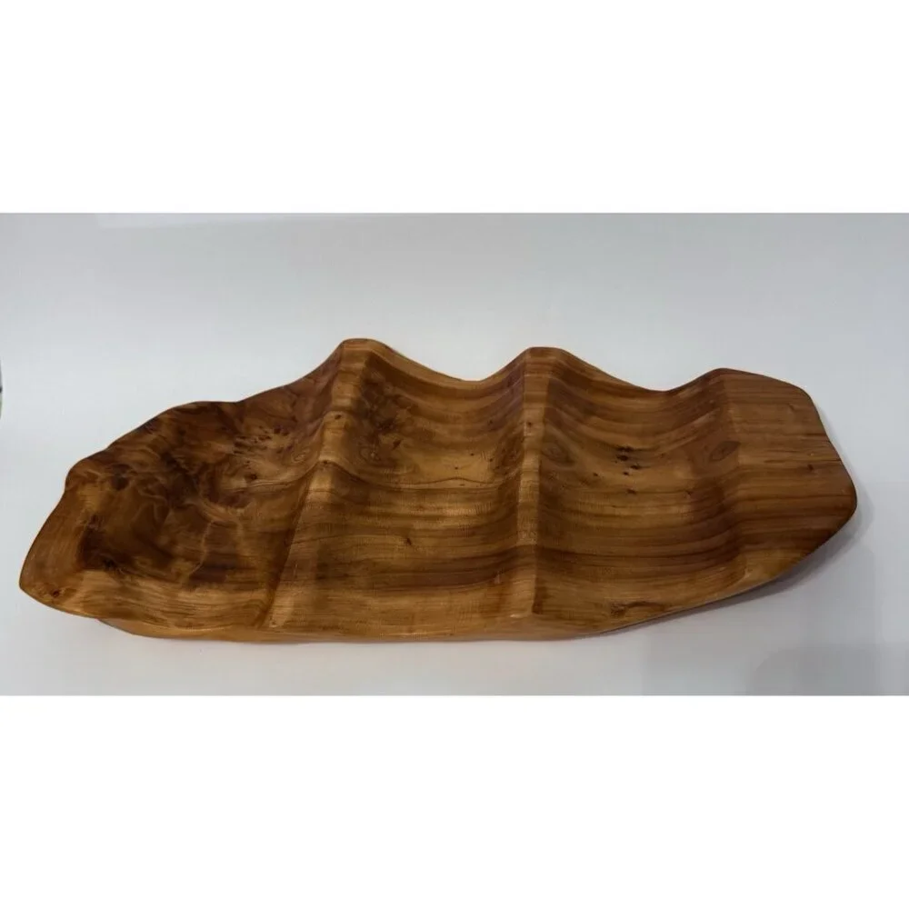 Enrico Burl Wood Wine Cradle Bottle Holder 14.5